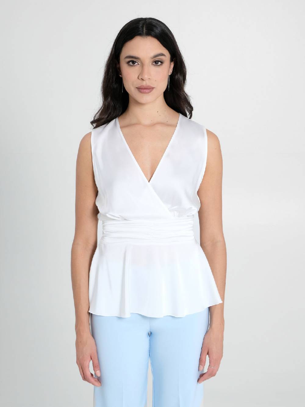 Rinascimento Top in Raso Bianco 2025