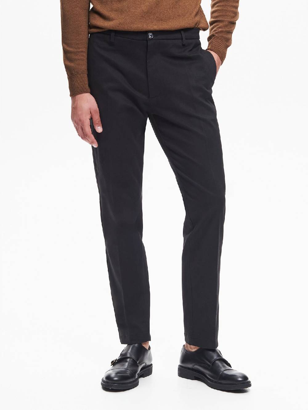Rinascimento Pantaloni Regular-Fit Uomo in Gabardina QB24 Promozione Limitata