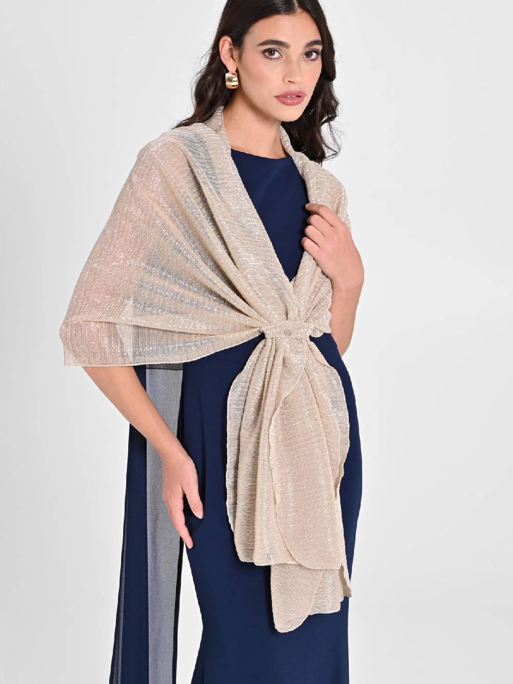 Rinascimento Stola Lurex Oro Moda