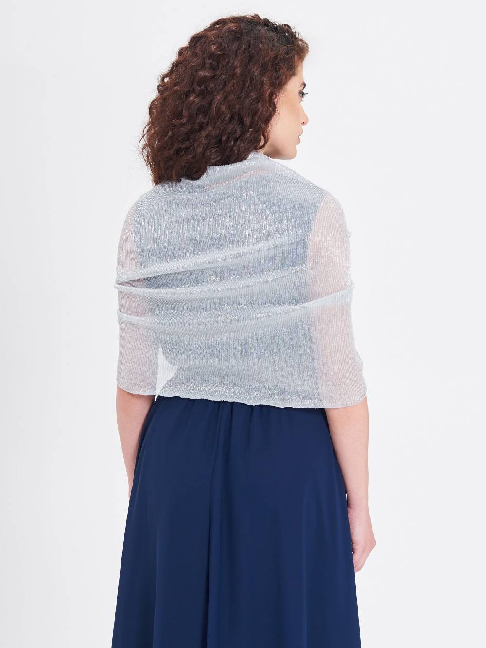 Rinascimento Stola Lurex Argento Spedizione gratuita