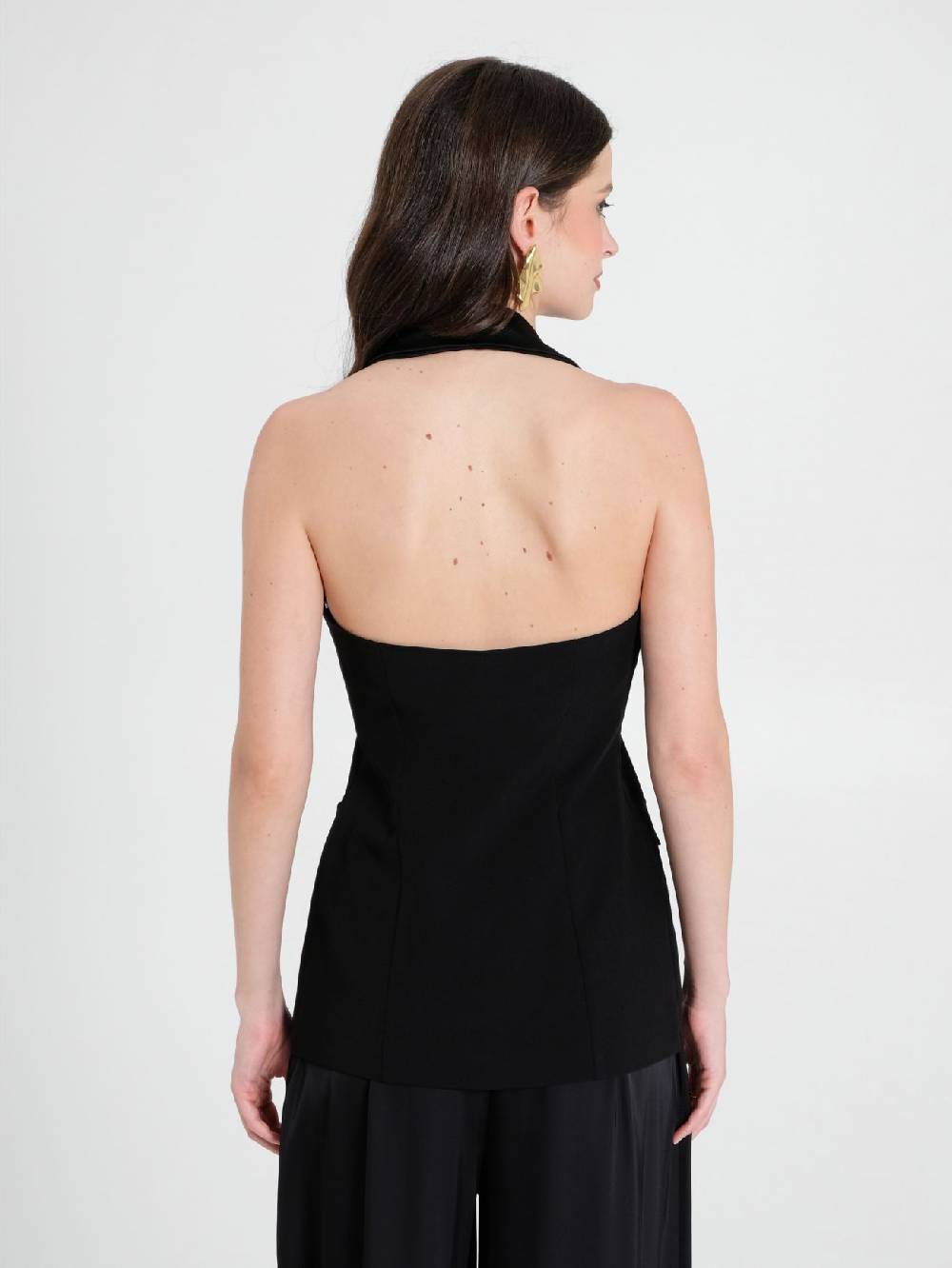 Rinascimento Gilet con dettagli in Raso Liquidazione