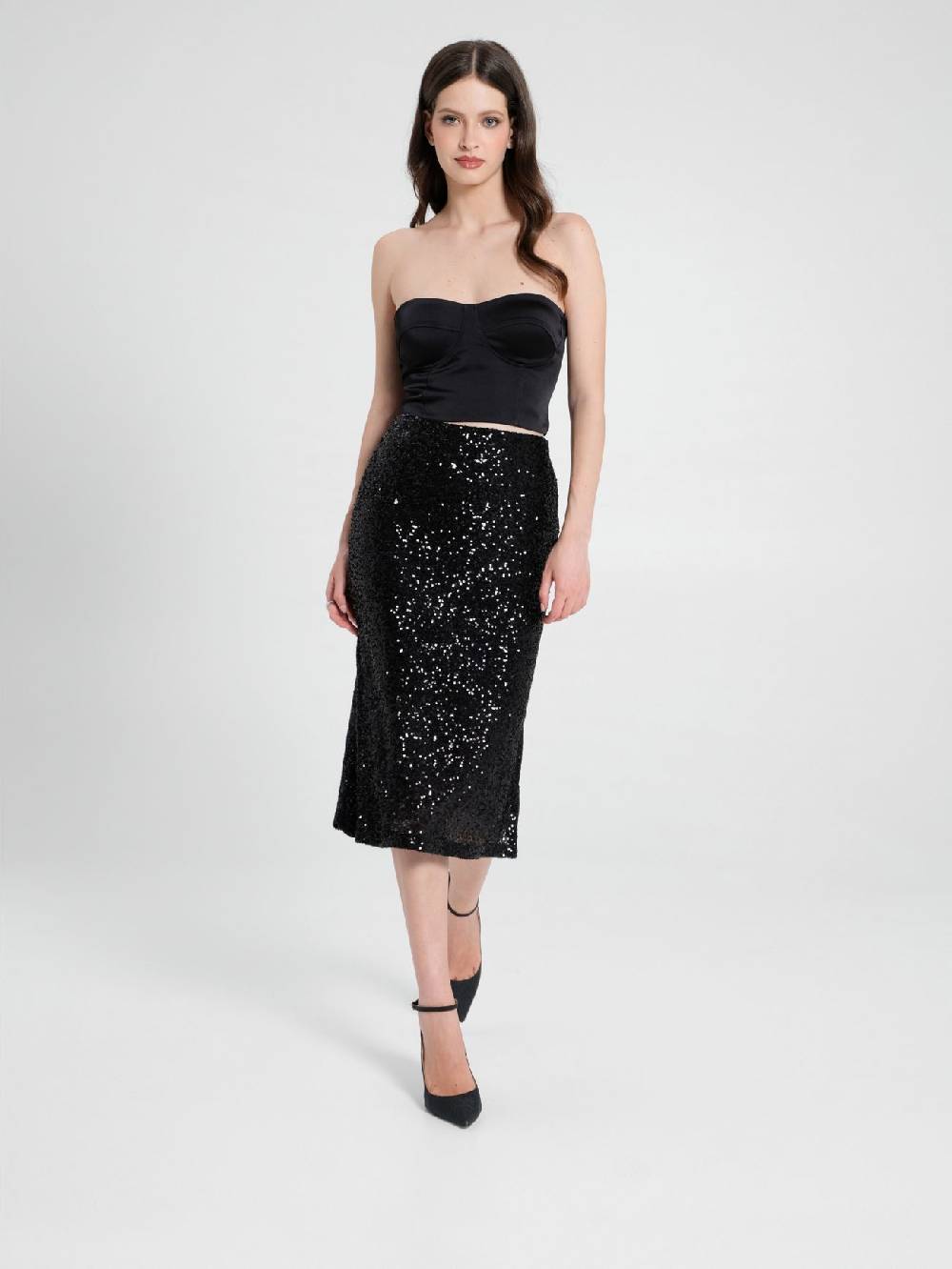 Rinascimento Gonna Longuette in Paillettes Prezzo basso