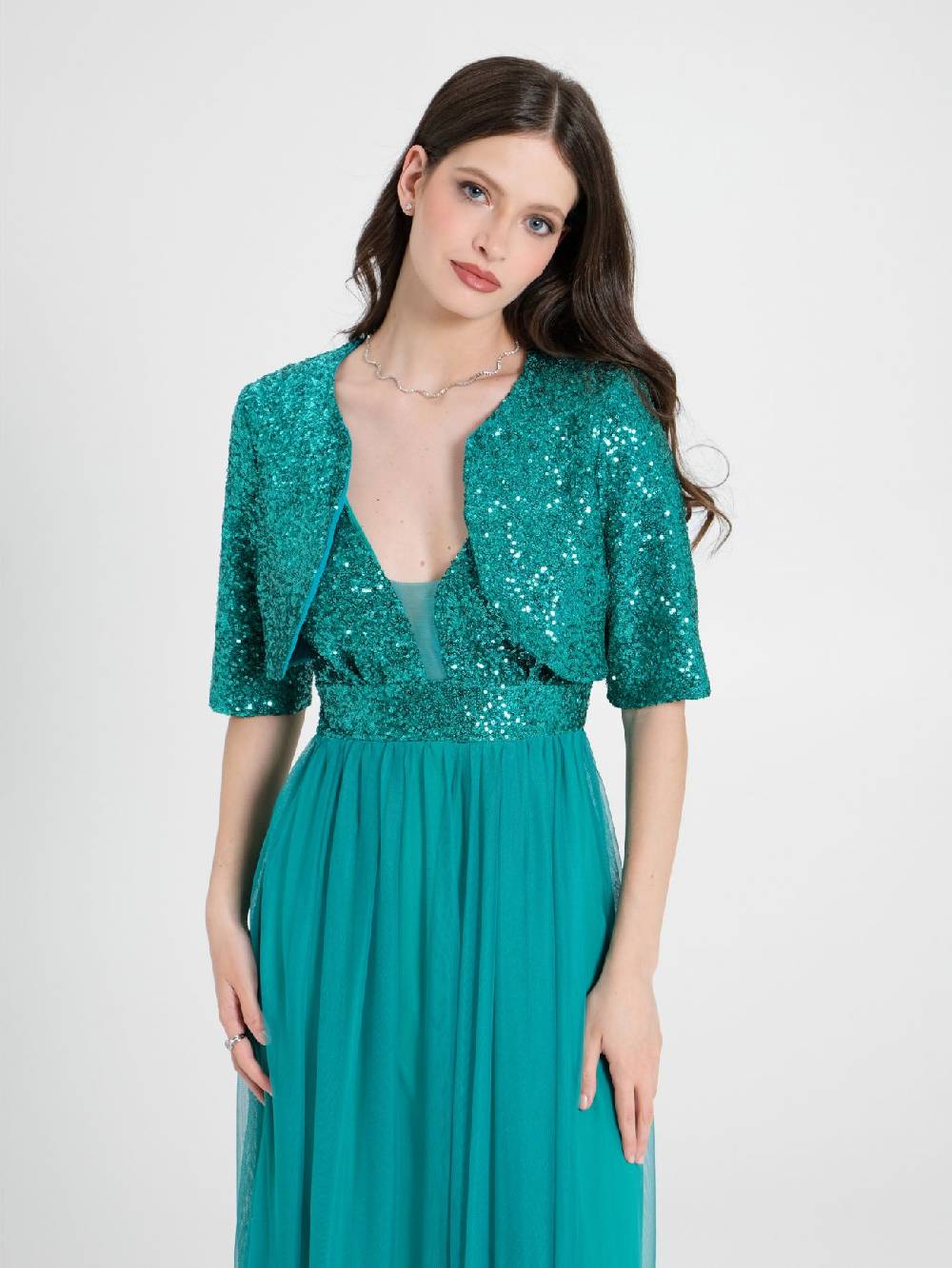 Rinascimento Coprispalle Aperto in Paillettes Fino al 65% di sconto