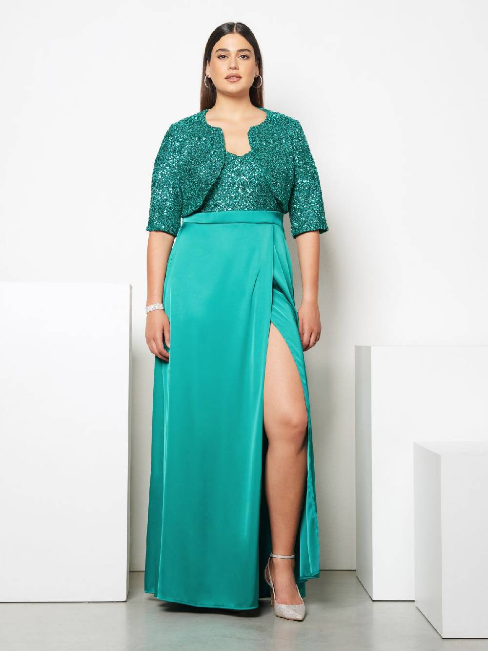 Rinascimento Coprispalle Curvy in Paillettes 50% di sconto con spedizione gratuita