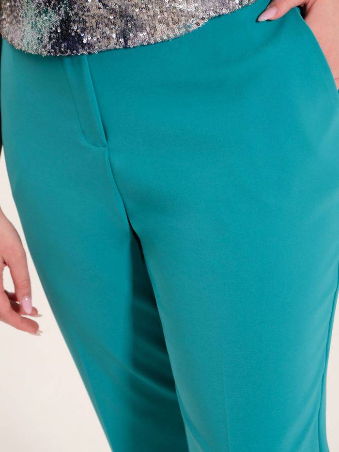 Rinascimento Pantaloni Curvy Verde Limitato a 3 giorni