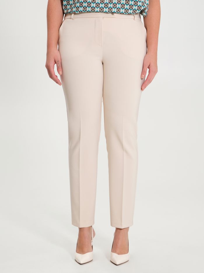 Rinascimento Pantaloni Curvy Beige Black Friday Prezzi