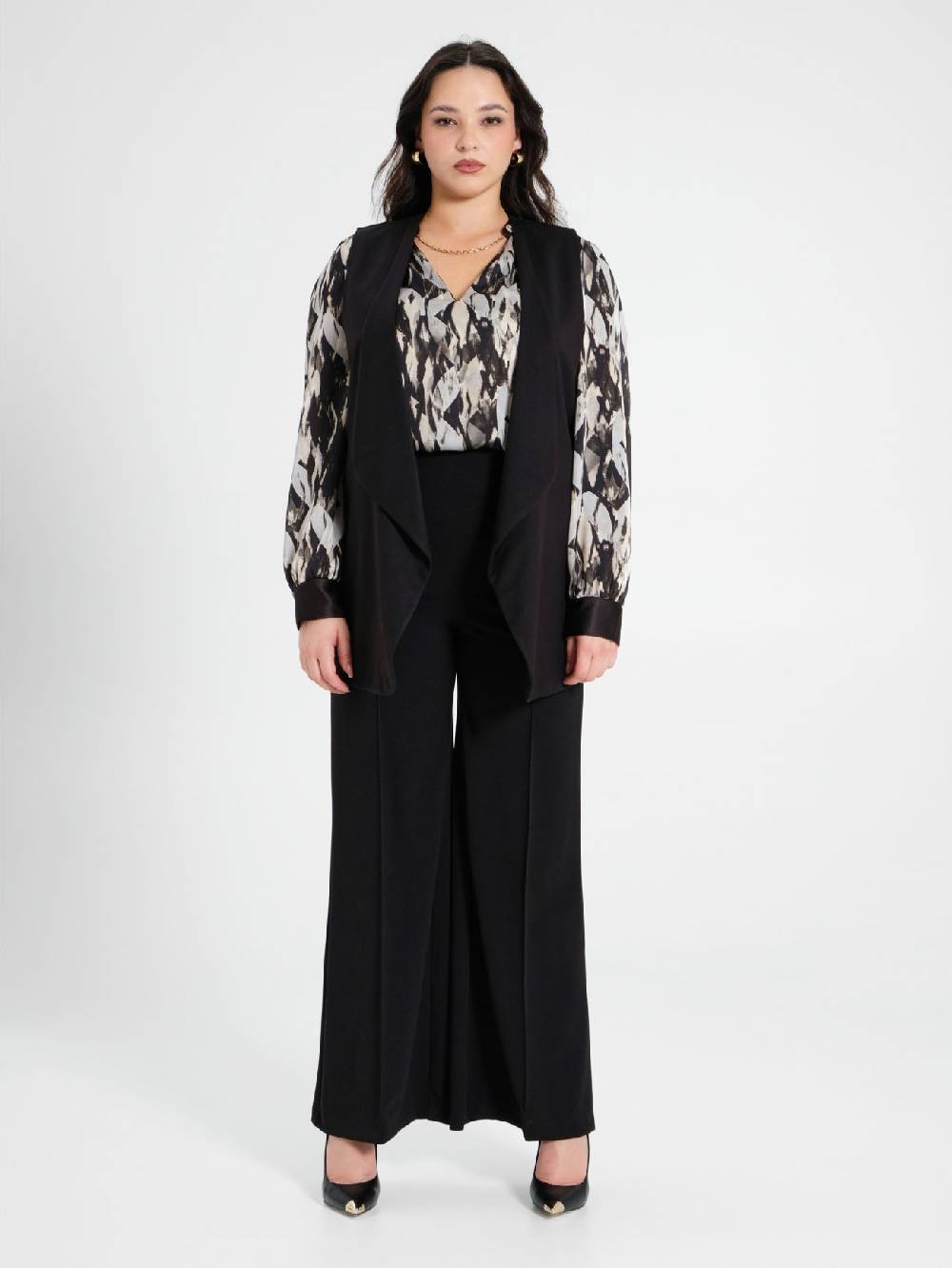 Rinascimento Gilet Curvy Nero Italia