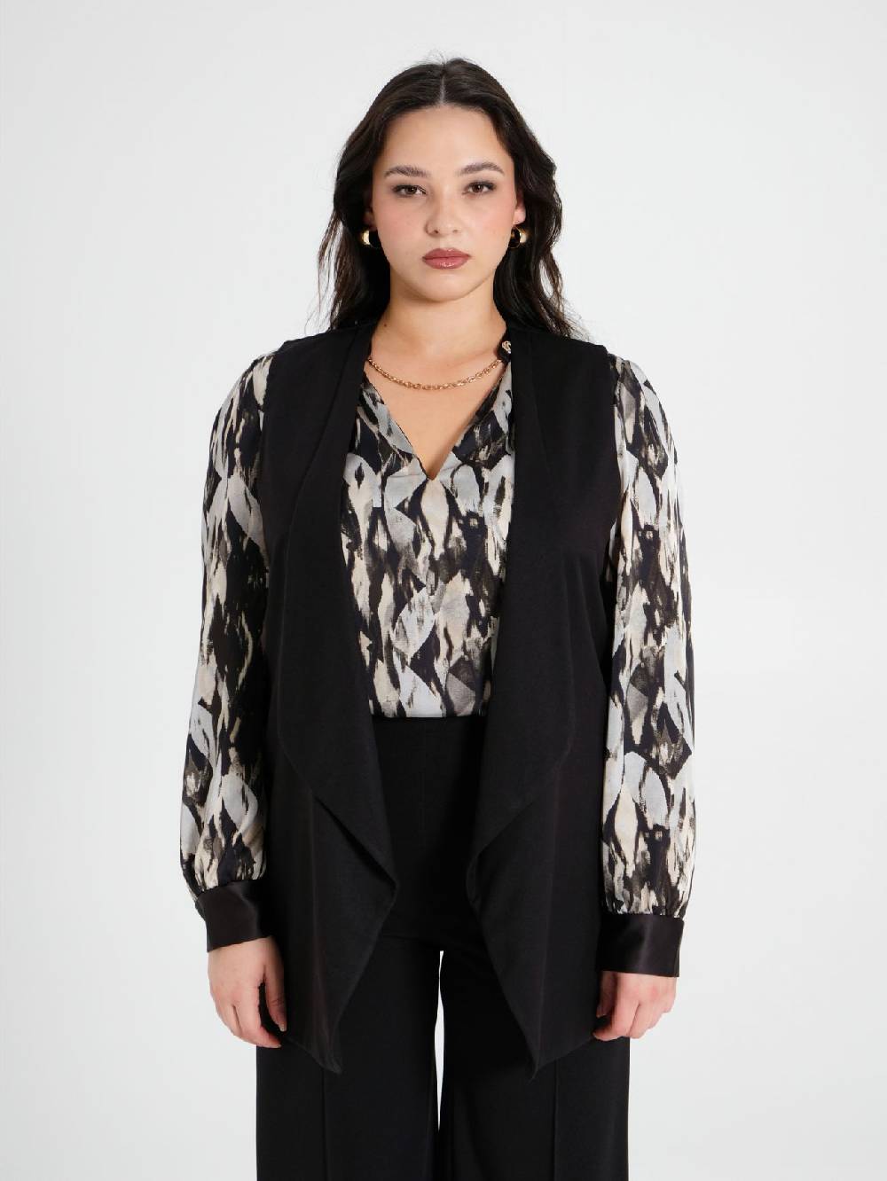Rinascimento Gilet Curvy Nero Italia