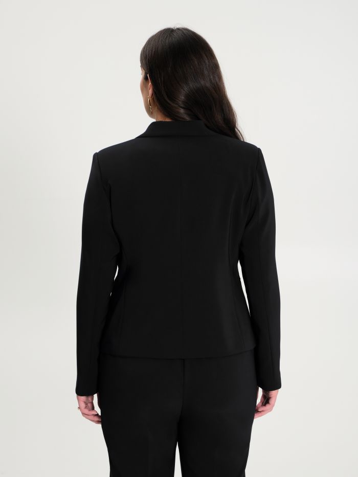 Rinascimento Giacca Curvy Monobottone Nero In Linea