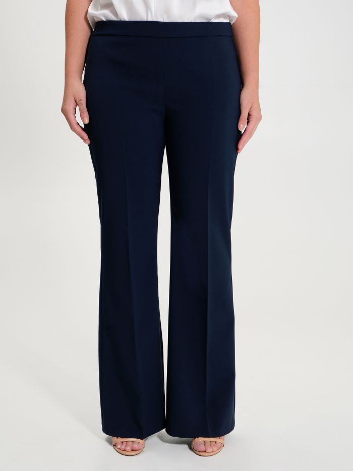 Rinascimento Pantaloni Curvy a Palazzo in Tessuto Tecnico Hotsell