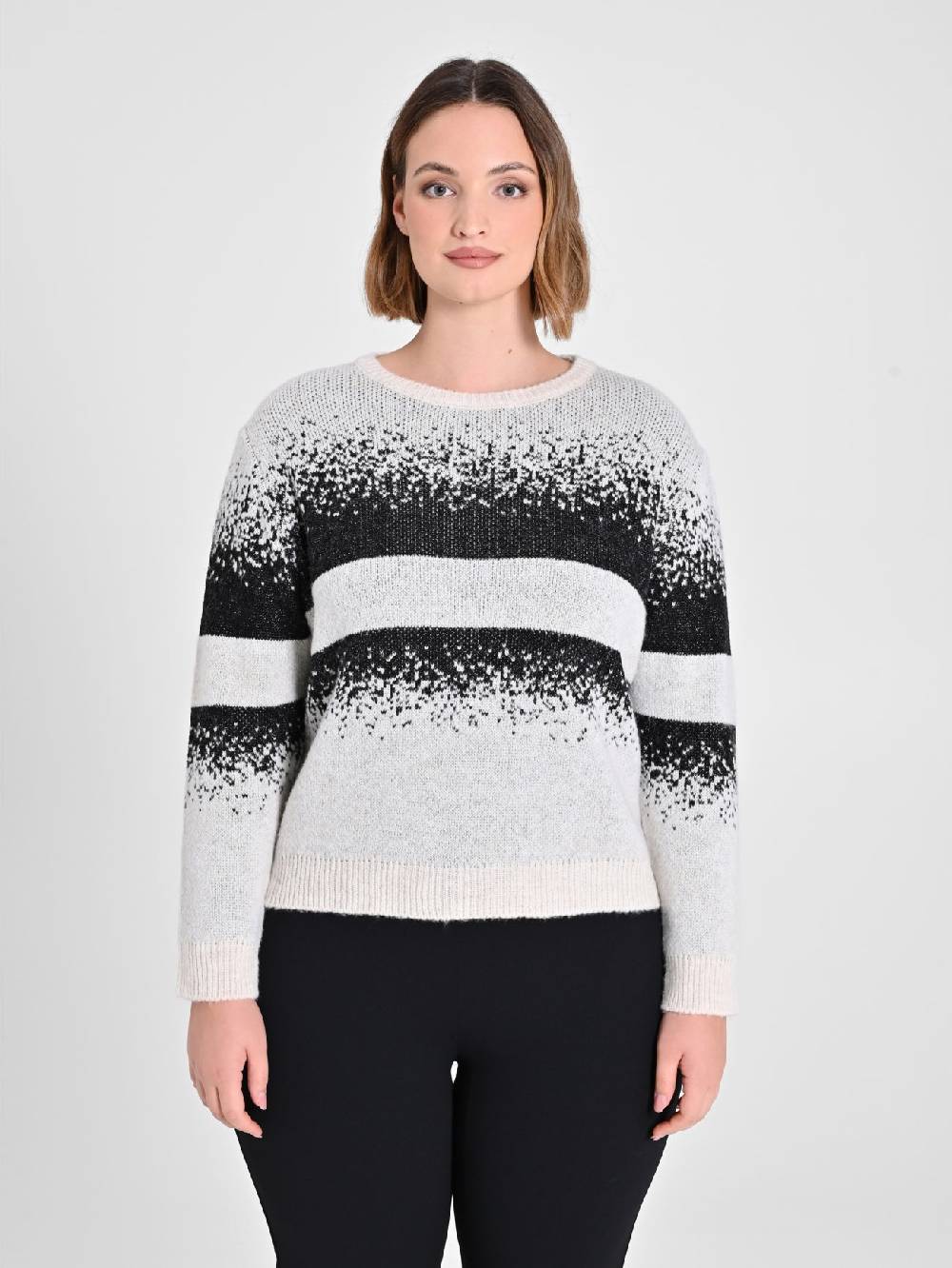 Rinascimento Maglione Curvy Black & White I Più Venduti