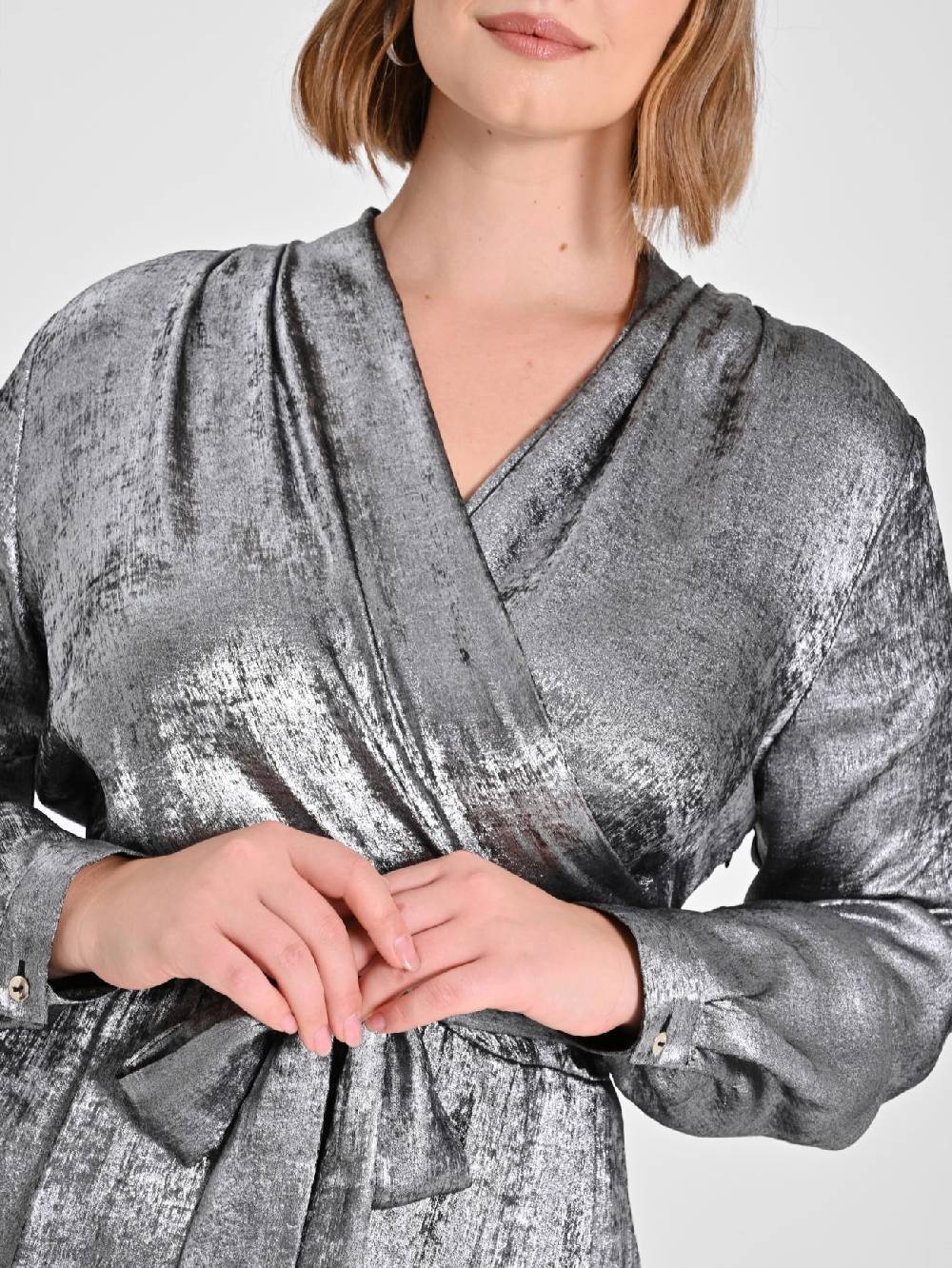 Rinascimento Abito Curvy Argento Vendite Flash