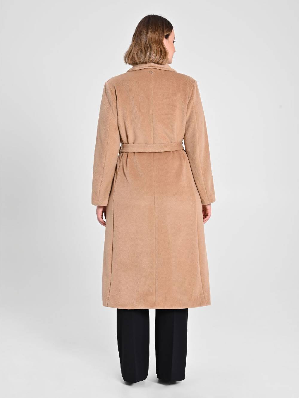 Rinascimento Cappotto Curvy Vestaglia Cammello Moda