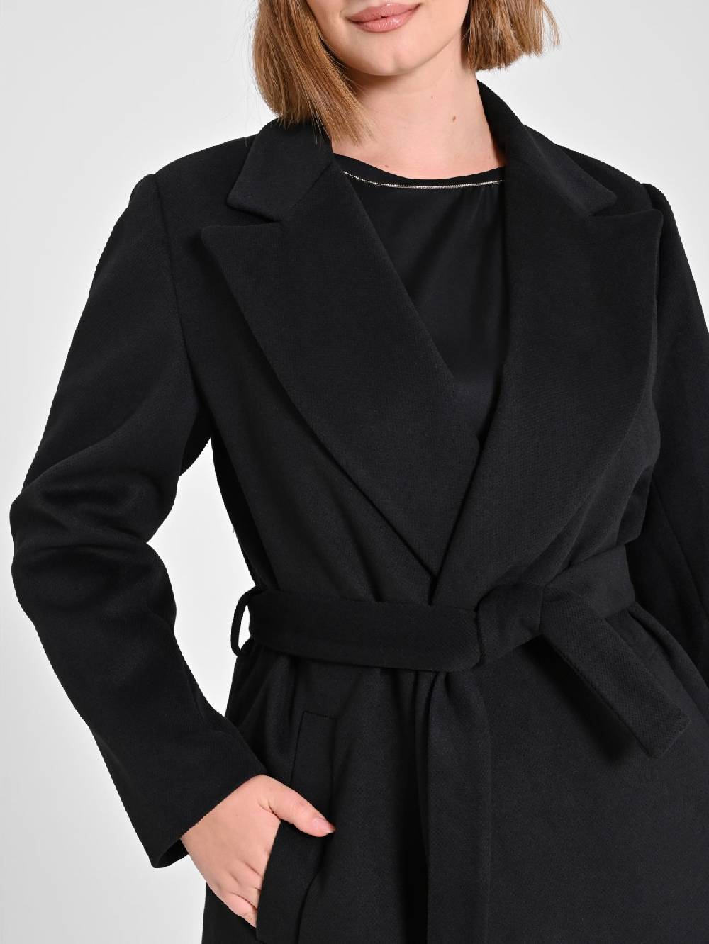Rinascimento Cappotto Curvy Nero Spedizione gratuita