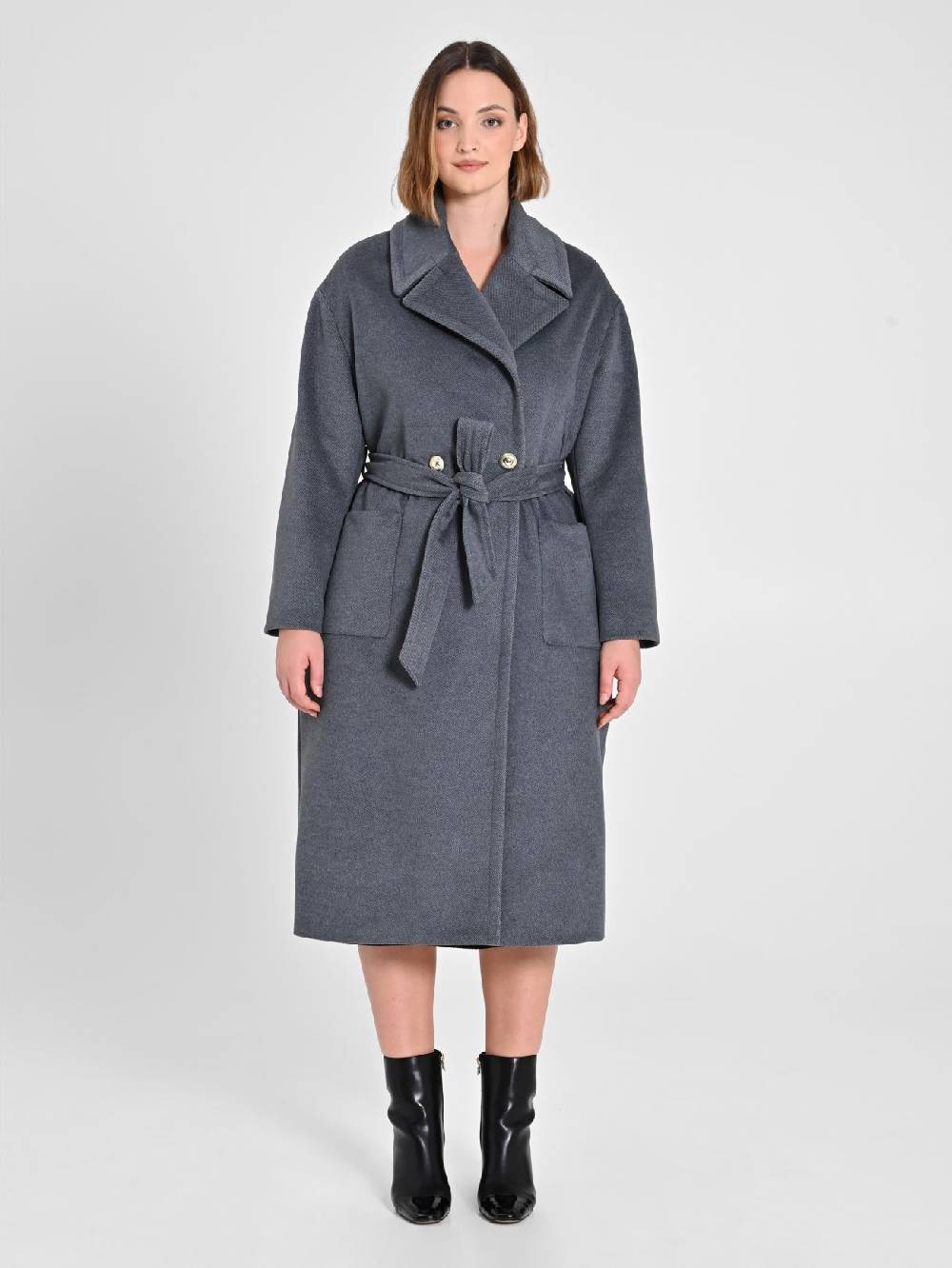 Rinascimento Cappotto Curvy Grigio Offerta speciale