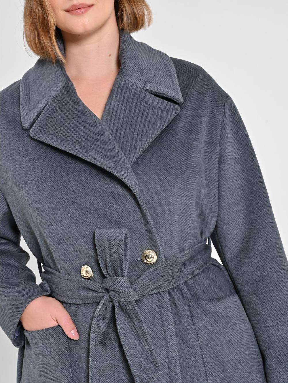 Rinascimento Cappotto Curvy Grigio Offerta speciale