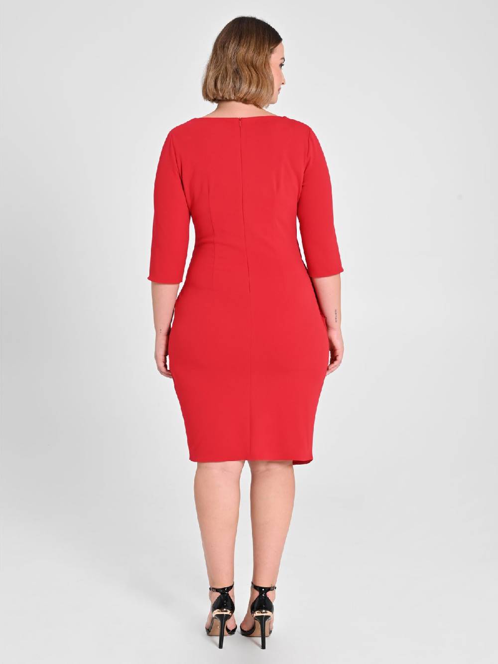 Rinascimento Tubino Curvy Rosso Shopping online