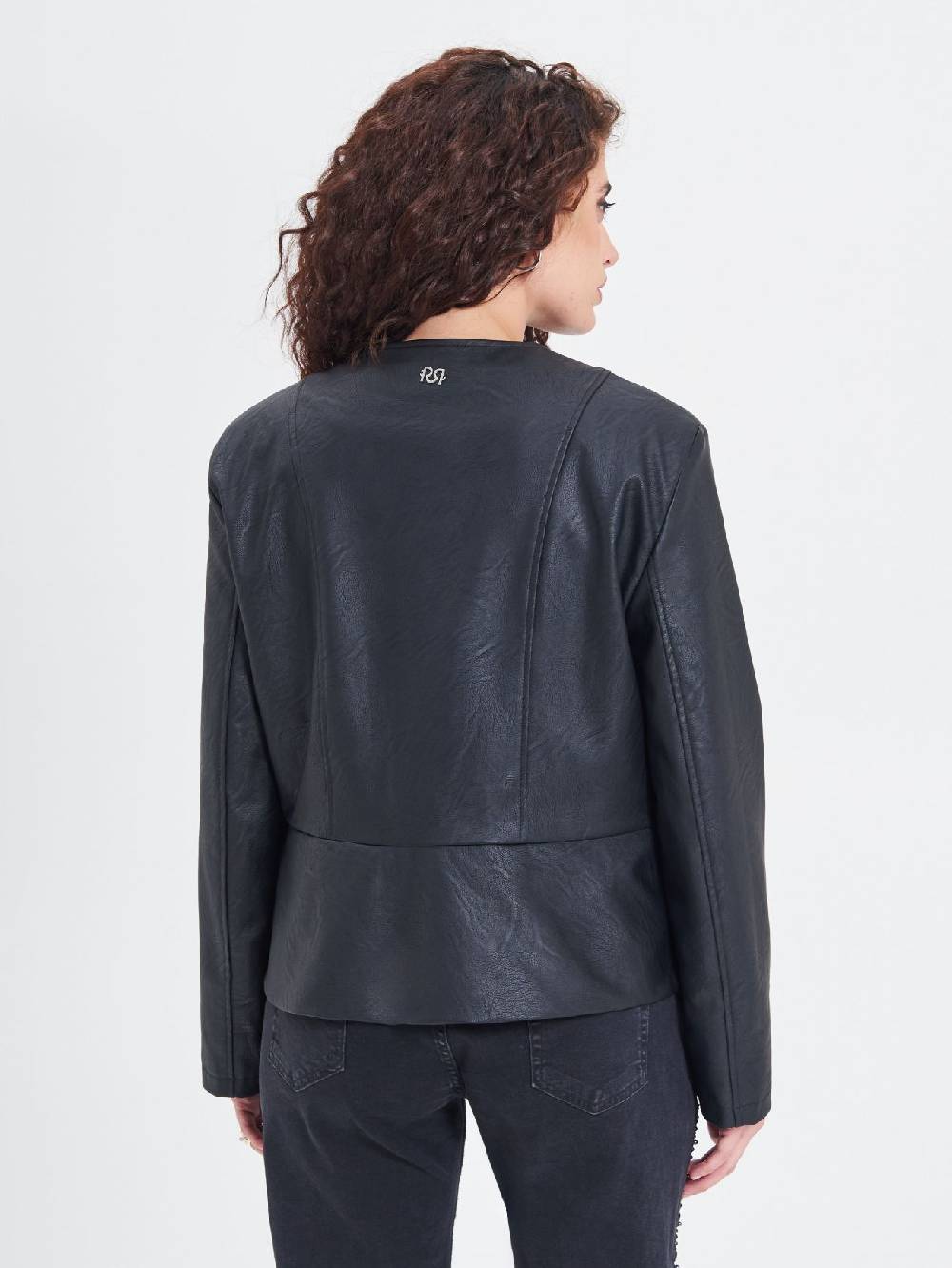 Rinascimento Giubbino Curvy in similpelle con Baschina Cyber Monday