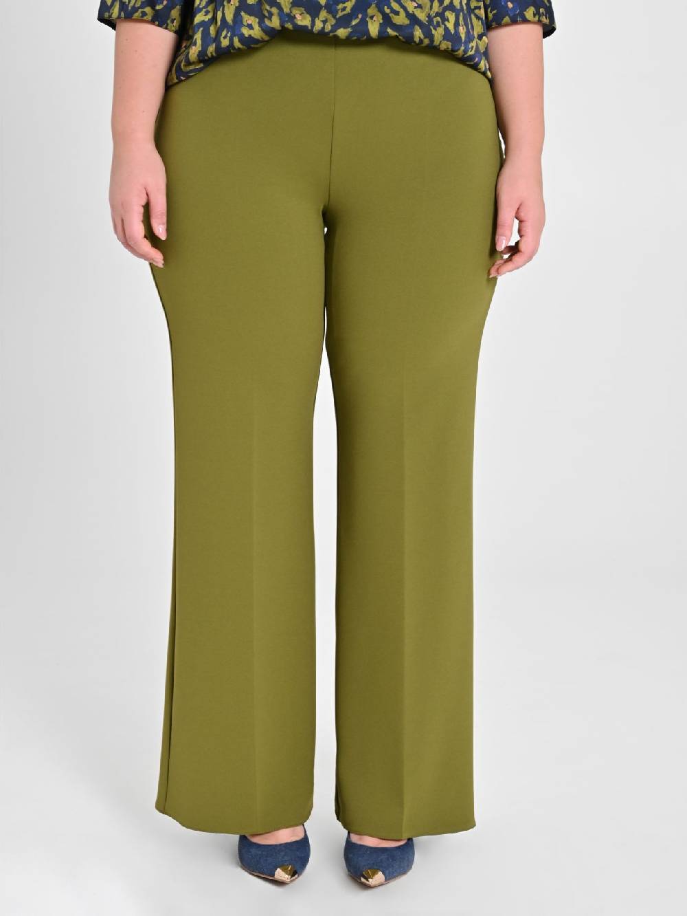 Rinascimento Pantaloni Curvy Verde Muschio Offerta Anniversario
