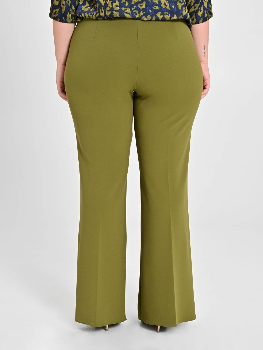 Rinascimento Pantaloni Curvy Verde Muschio Offerta Anniversario