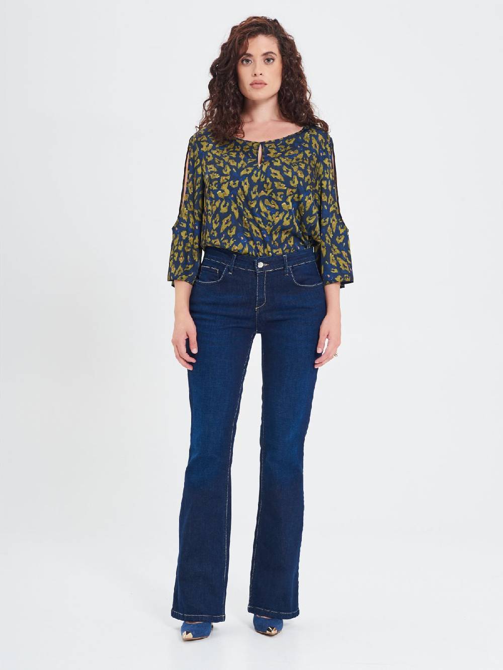 Rinascimento Jeans Curvy a Zampa Offerta temporanea