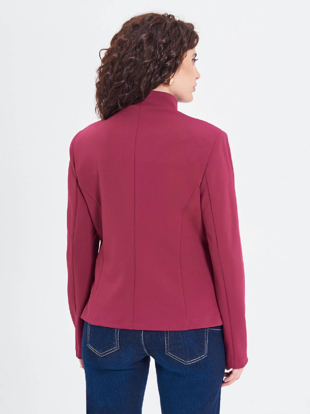 Rinascimento Giacca Curvy Bordeaux Grandi sconti