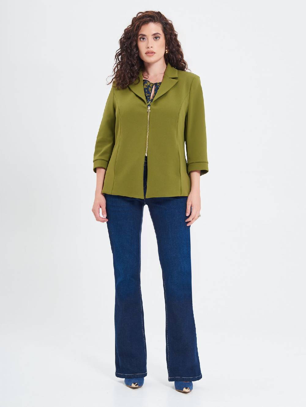 Rinascimento Giacca Curvy Verde Muschio Bestseller