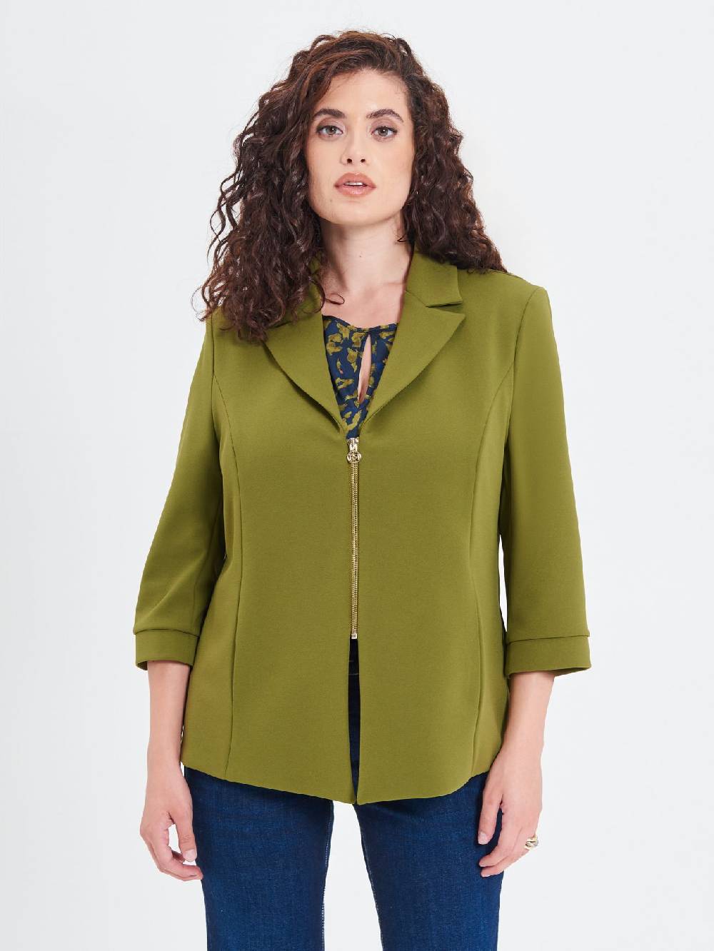 Rinascimento Giacca Curvy Verde Muschio Bestseller