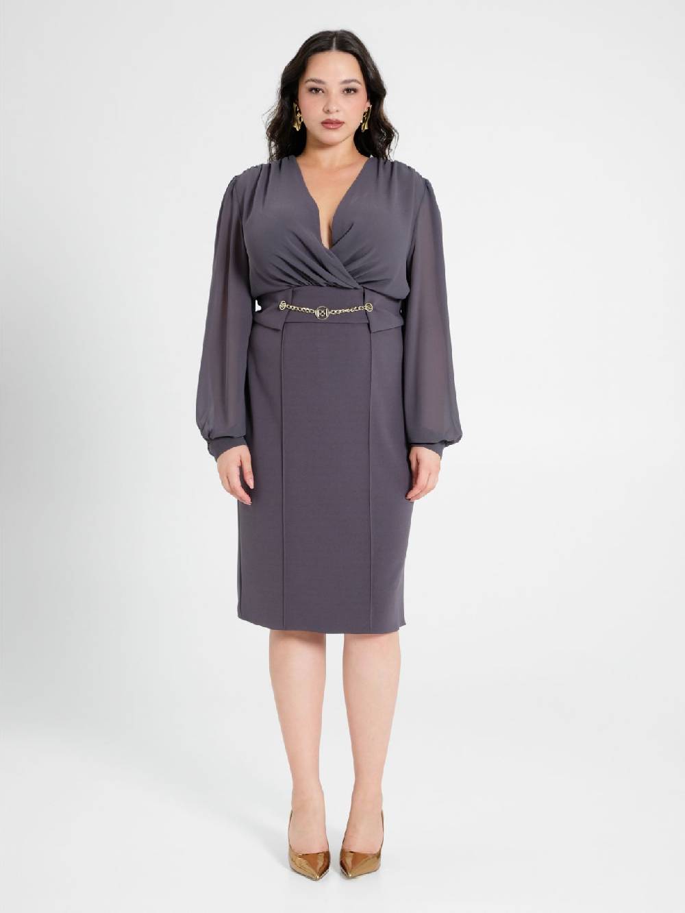 Rinascimento Tubino Curvy Chain Grigio Comprane uno, ottenene uno gratis