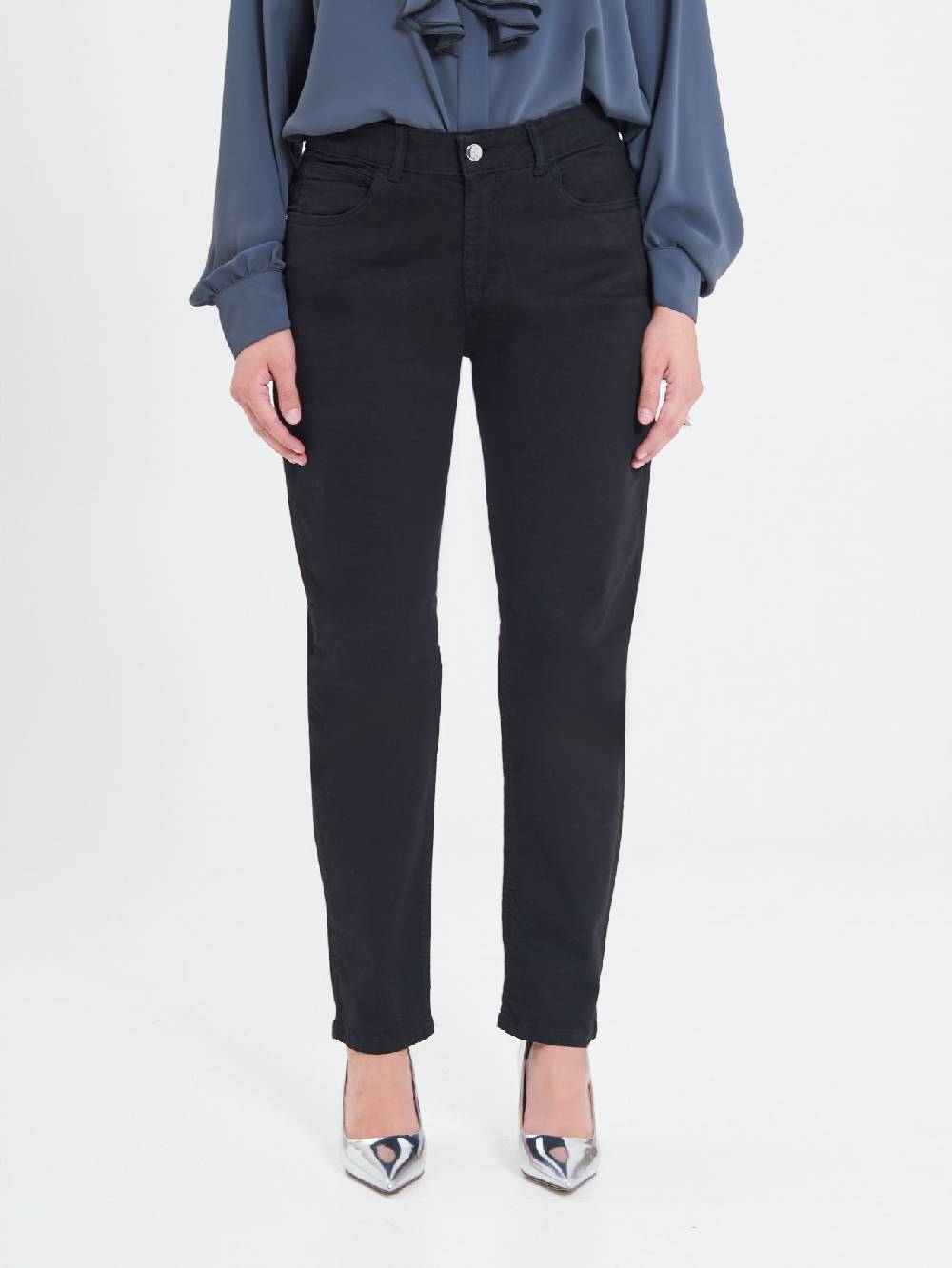 Rinascimento Jeans Curvy Neri Prezzo basso
