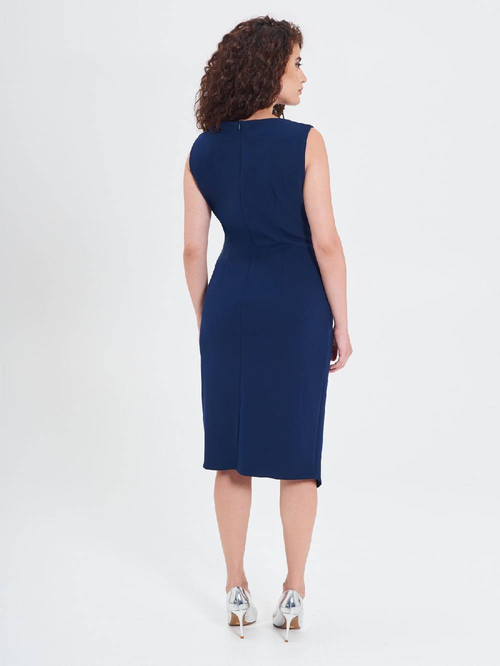 Rinascimento Tubino Curvy Drappeggiato Super Saving Price
