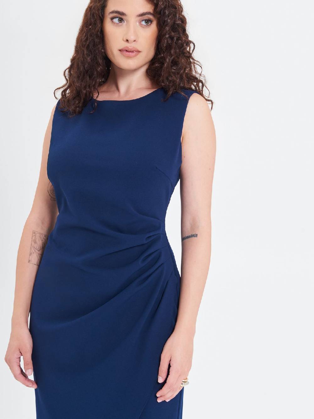 Rinascimento Tubino Curvy Drappeggiato Super Saving Price