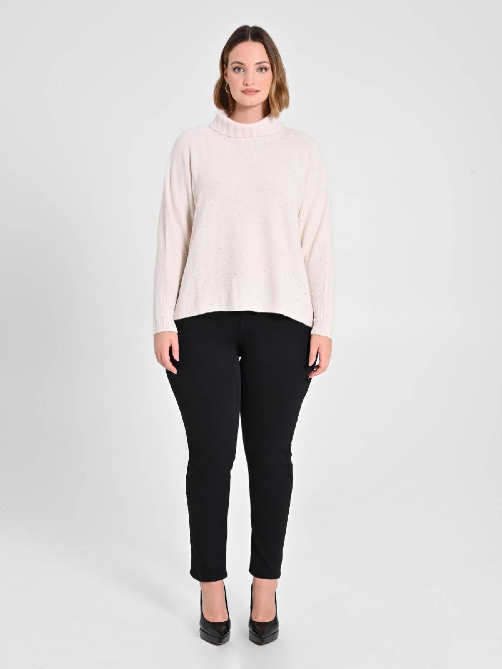Rinascimento Maglia Curvy Beige Sostegno trimestrale