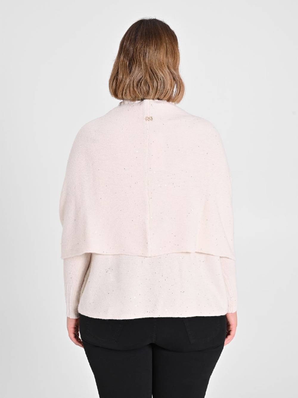 Rinascimento Collo in Maglia Curvy Scaldaspalle Beige Fino al 55% di sconto