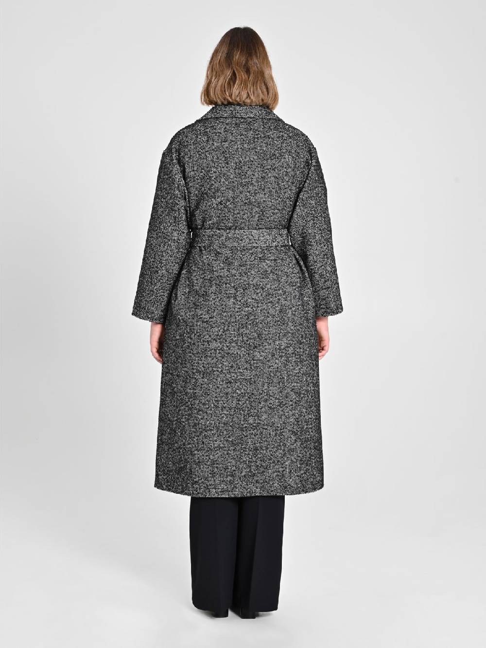 Rinascimento Cappotto Curvy Black & White Discount Store per i nuovi prodotti