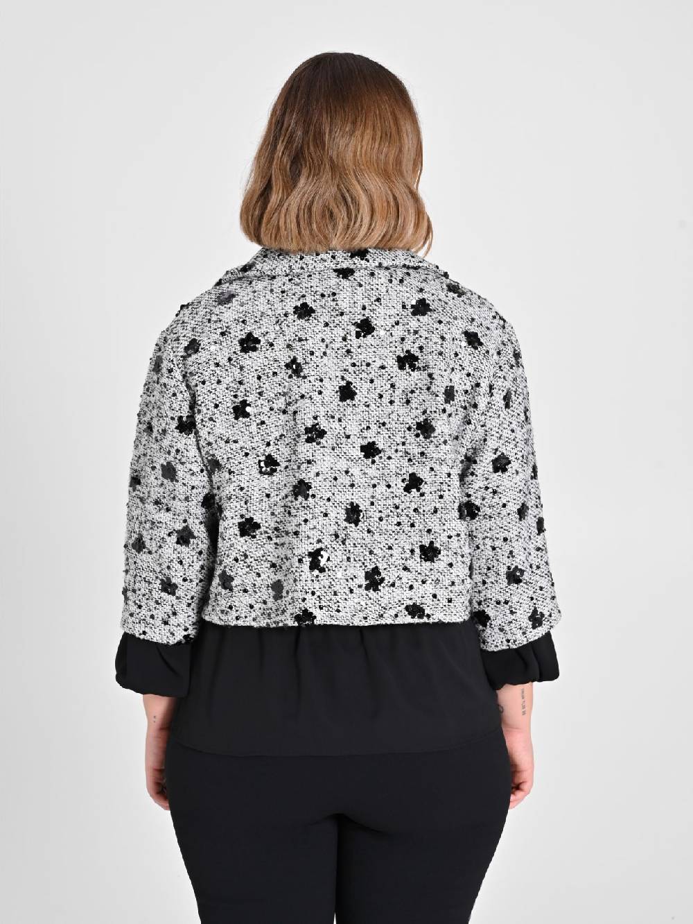 Rinascimento Giacca Curvy Black & White Solo un giorno rimasto