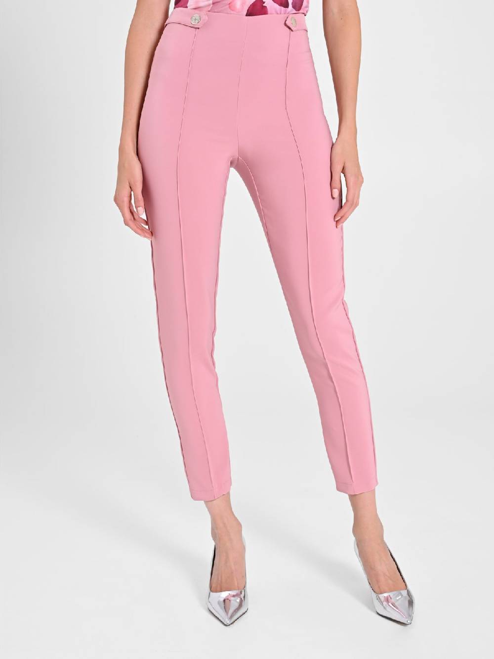 Rinascimento Pantaloni con Pattine Rosa Antico Sconti questo mese