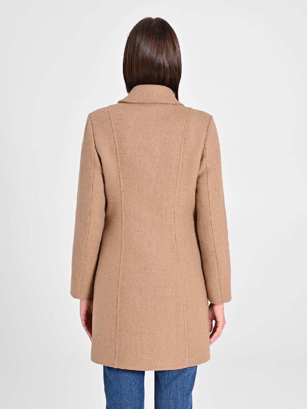 Rinascimento Cappotto Cammello con Bottoni Dorati Convenienza