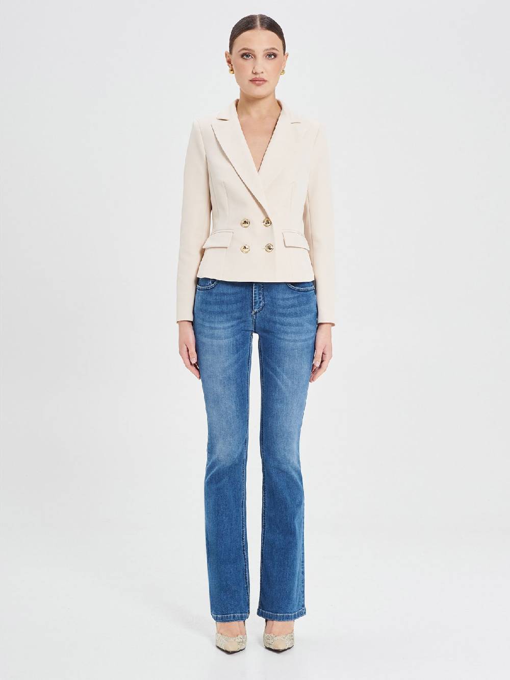 Rinascimento Giacca Doppiopetto Beige Donna Online