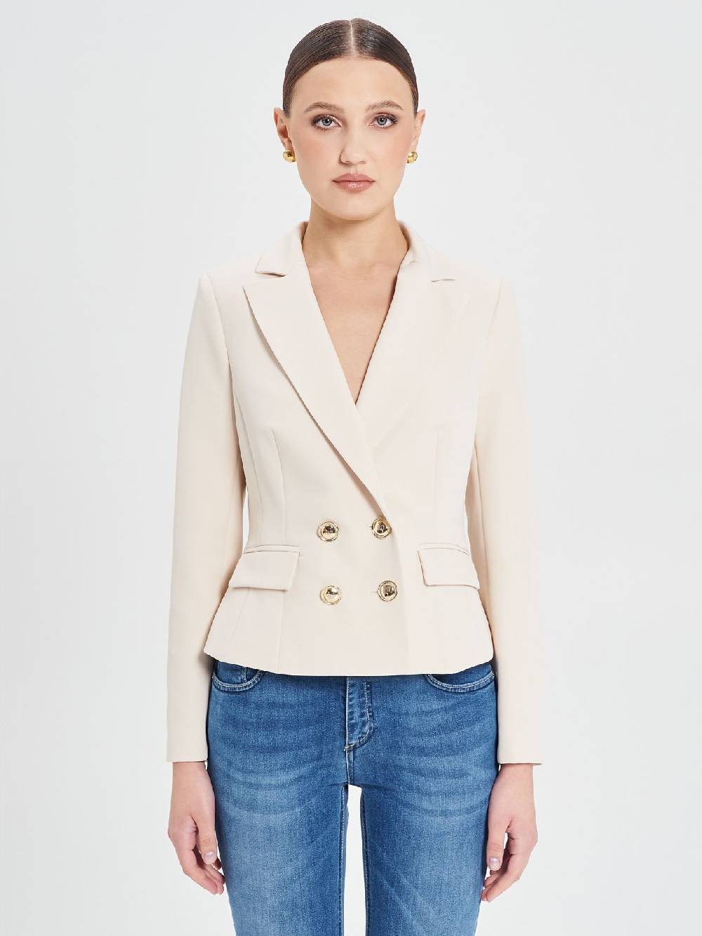 Rinascimento Giacca Doppiopetto Beige Donna Online