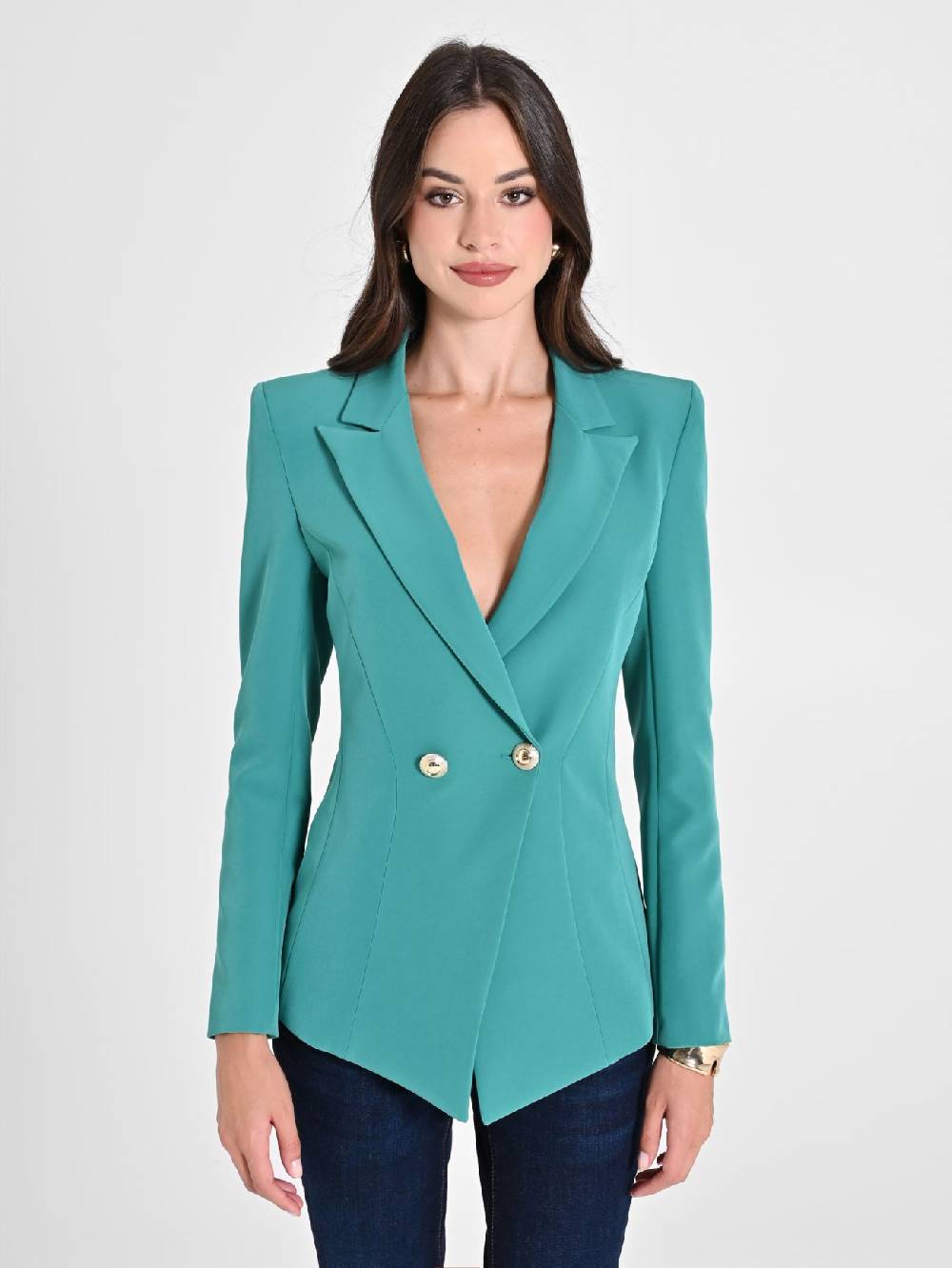 Rinascimento Giacca Doppiopetto Verde Giada Outlet