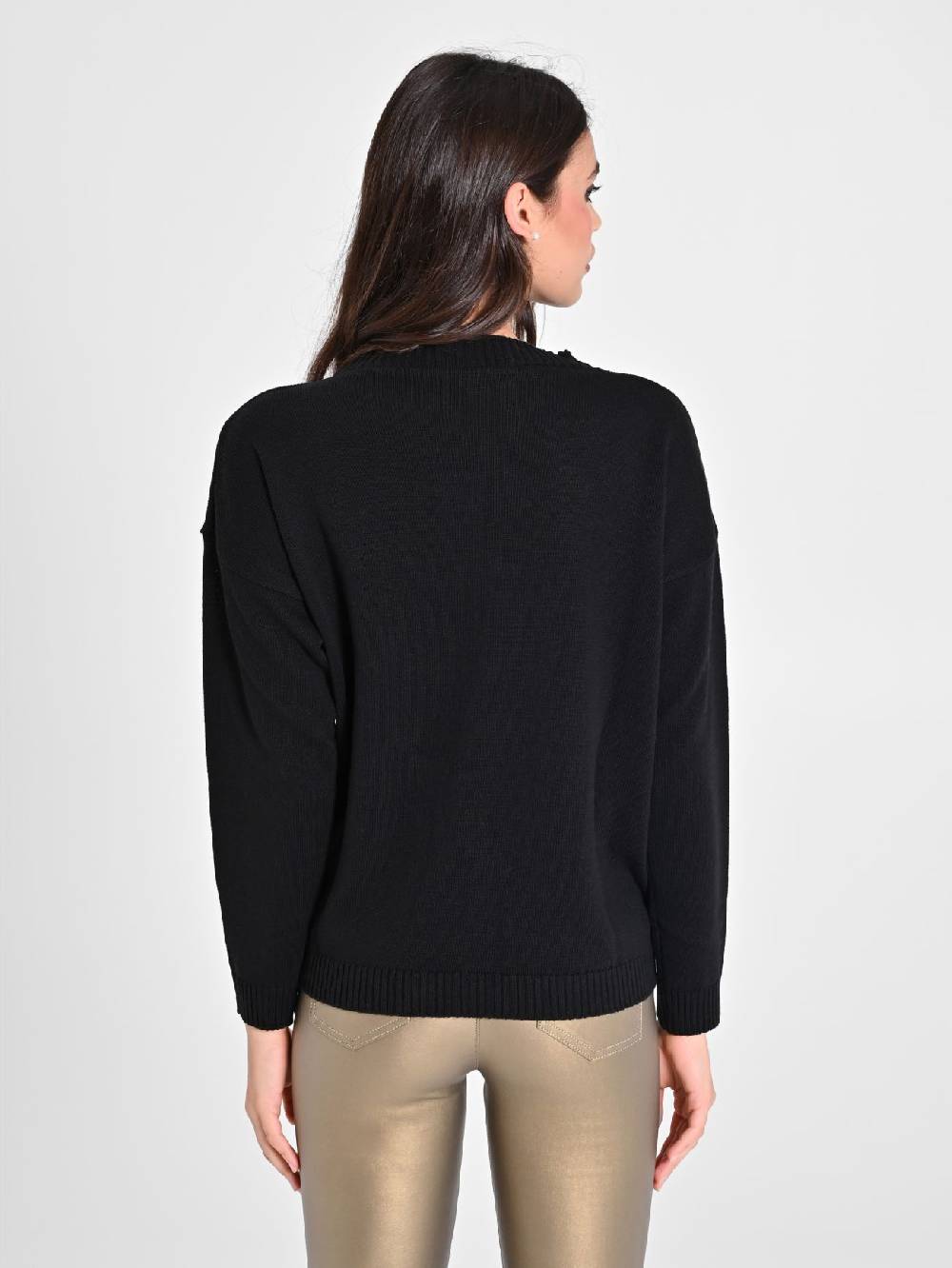 Rinascimento Maglia Ecotec® Nera Saldi Di Fabbrica