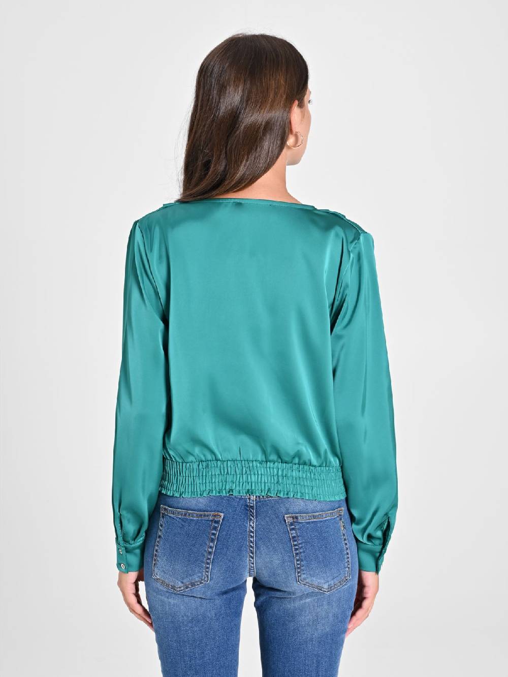 Rinascimento Blusa incrociata in Raso I Più Venduti