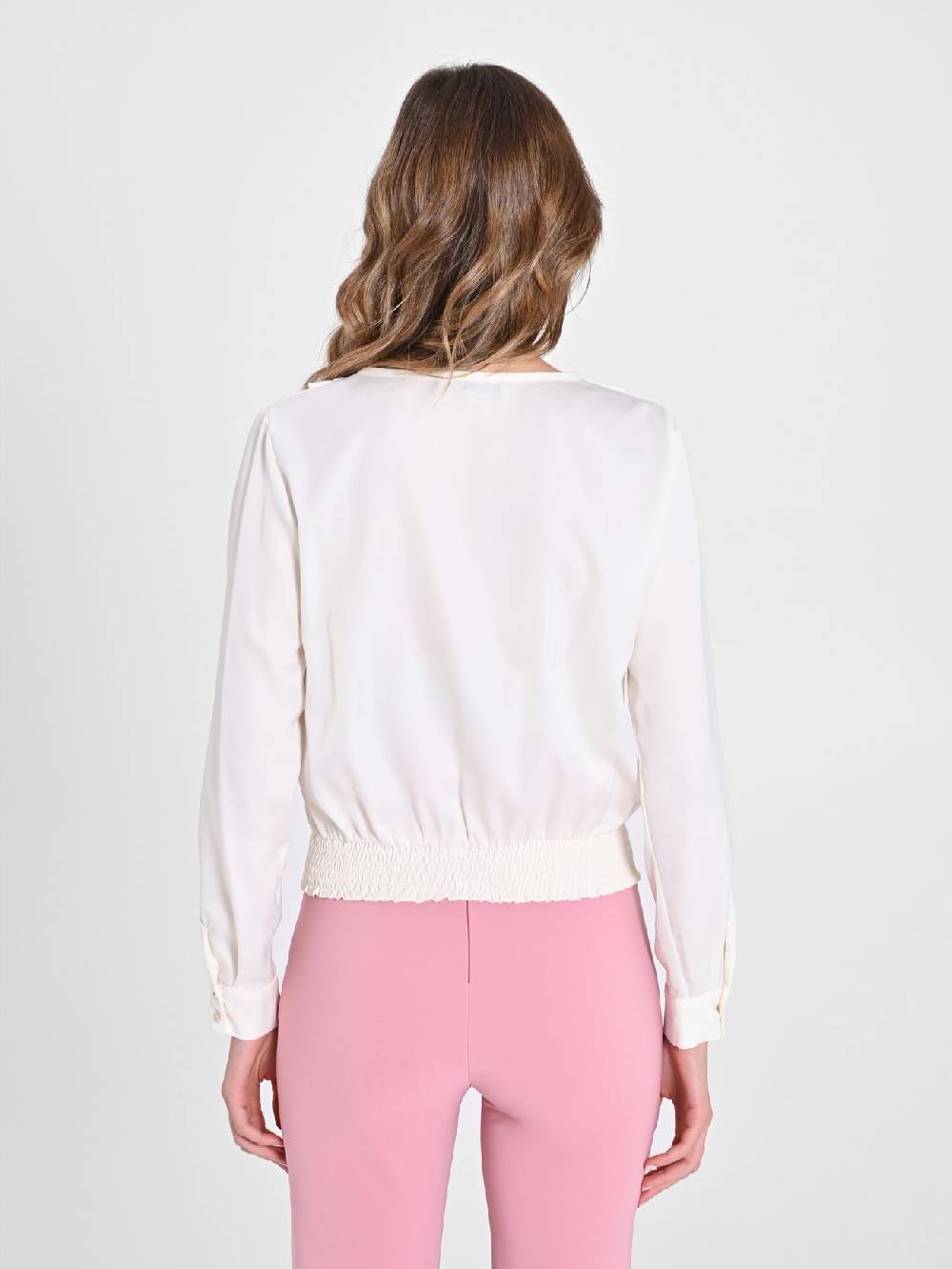 Rinascimento Blusa incrociata in Raso Spedizione gratuita