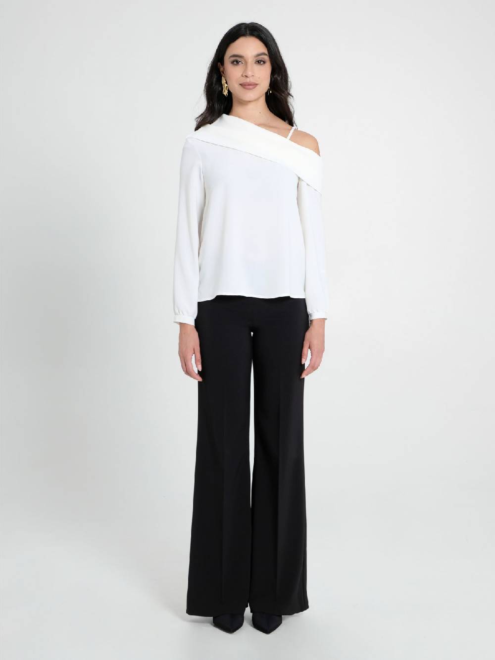 Rinascimento Blusa in Raso Opaco Fornitura limitata