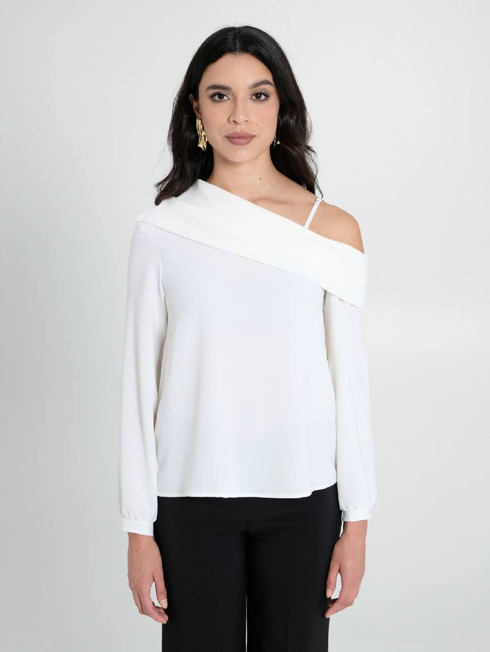 Rinascimento Blusa in Raso Opaco Fornitura limitata