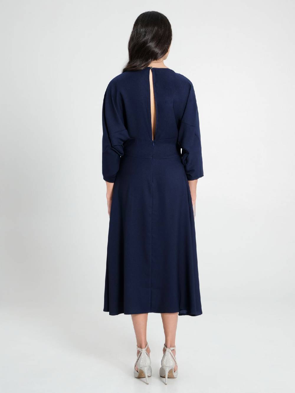 Rinascimento Abito Midi con Maniche Kimono Black Friday