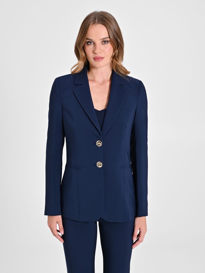 Rinascimento Giacca a Due Bottoni in Tessuto Tecnico color Blu Bestseller
