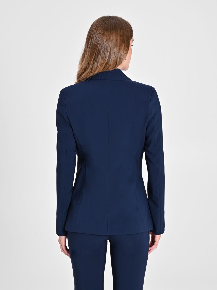 Rinascimento Giacca a Due Bottoni in Tessuto Tecnico color Blu Bestseller