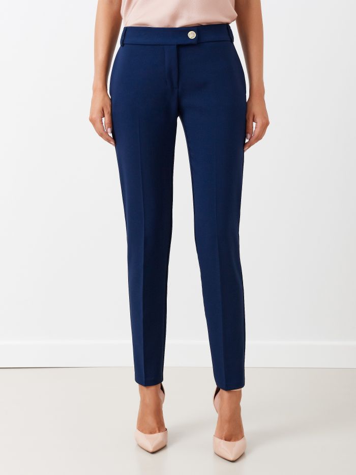 Rinascimento Pantaloni Slim in Tessuto Tecnico Liquidazione